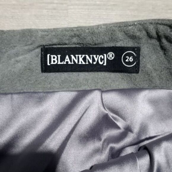 Blanknyc Real suede A- line skirt with Lacing detail sand color Soft fog size 26 - Picture 6 of 12
